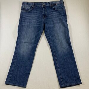 Mavi Men's Matt Relaxed Straight‎ Leg Jeans Blue Denim Size 40x31 (Tag 40x32)